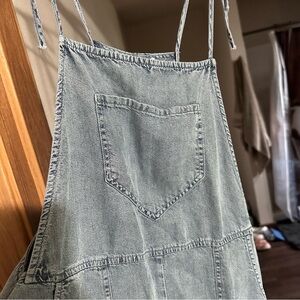 Chambray romper Dress